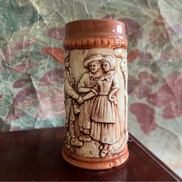 Vintage Ceramic Farm Scene Beer Stein - Picture 2 of 6